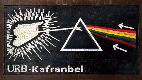 The dark side of the moon by Kafranbel activists. Source: Panorama's Facebook page.